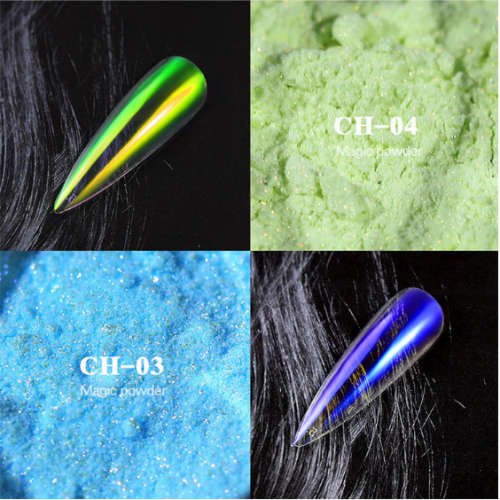 Ice Through Mermaid Aurora Powder-  N0 4 and 5 message  number