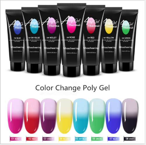 Color Change Poly Gel 15ml - MESSAGE NUMBER OF COLOR