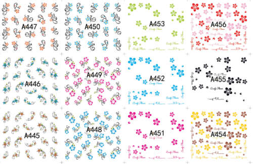 A Petal flower sticker 48pcs