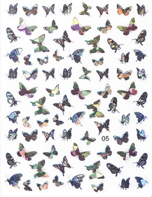 Laser Butterfly Sticker - MESSAGE STICKER NUMBER