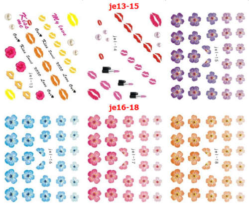 JE mix water sticker 48pcs