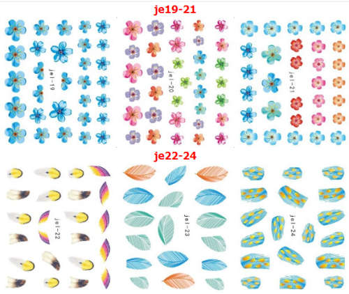 JE mix water sticker 48pcs