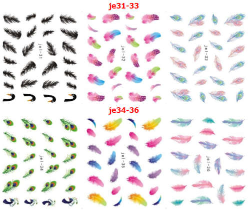 JE mix water sticker 48pcs