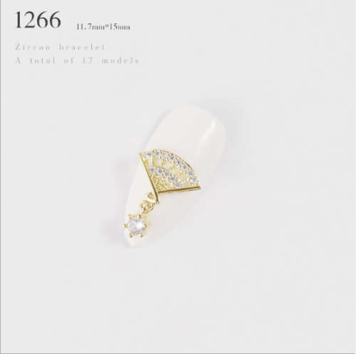 Luxury Gold Nail Jewelry message number