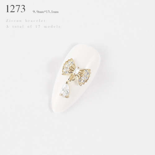 Luxury Gold Nail Jewelry message number