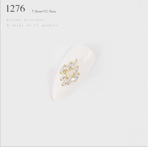 Luxury Gold Nail Jewelry message number