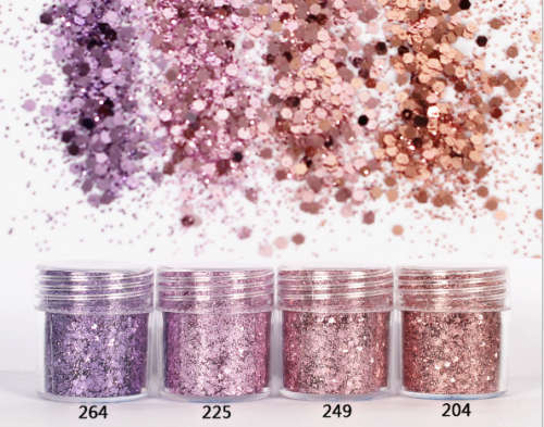 CLEARENCE SALES 10g Glitter Mix Color 5pcs ( Different Ones )