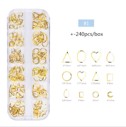 Gold / Rose Gold Nail Jewelry Box MESSAGE NUM