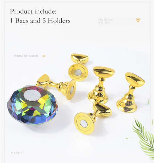 Symphony crystal gem nail holder