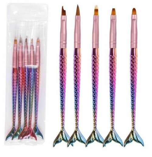 5pcs Mermaid Manicure Brush Set