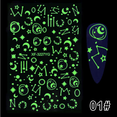 Glow in Dark Sticker message sticker number