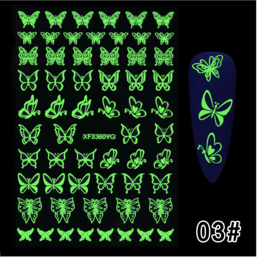 Glow in Dark Sticker message sticker number