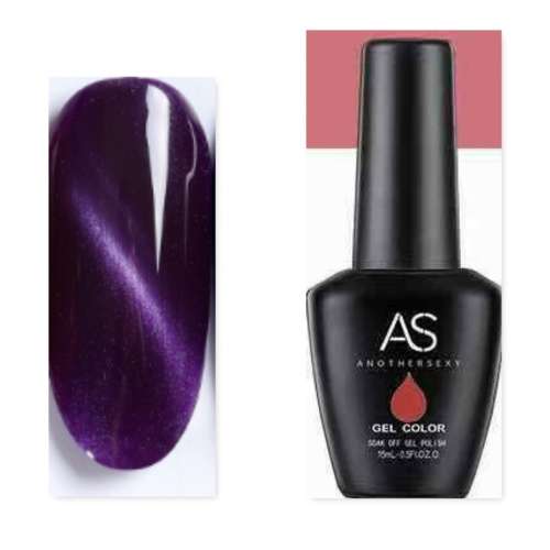 AS - Dark Purple Cat Eye Gel Polish 15ml num 5