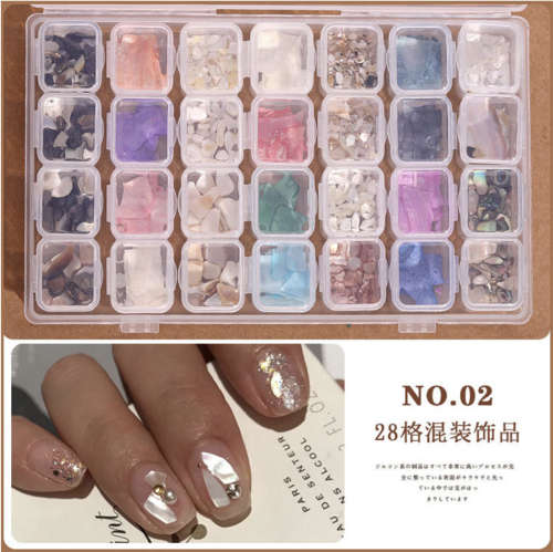 28 Grids Box Nail decoration Box MESSAGE NUMBER OF BOX