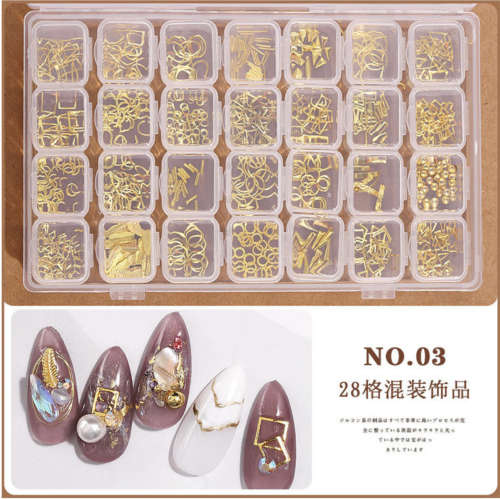 28 Grids Box Nail decoration Box MESSAGE NUMBER OF BOX