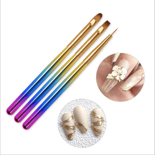 3pcs gradual Manicure Brush