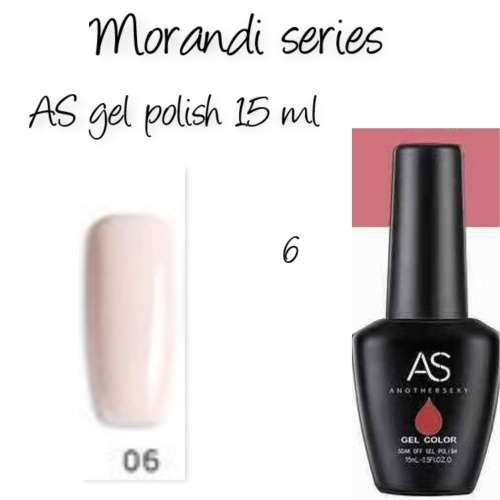 AS uv/led gel nail polish 15ml - Morandi series - no 6