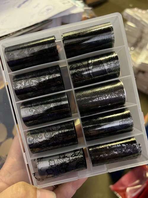 Black Lace Foil Paper