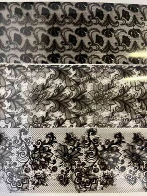 Black Lace Foil Paper