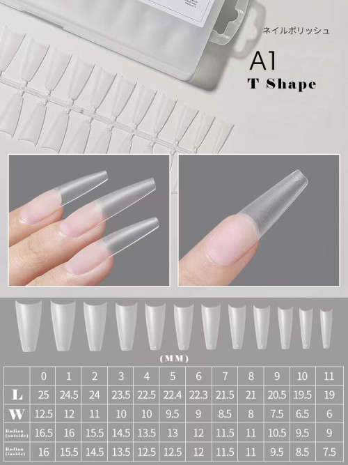 A1 Long T Shape Half Soft Tips 240pcs A1