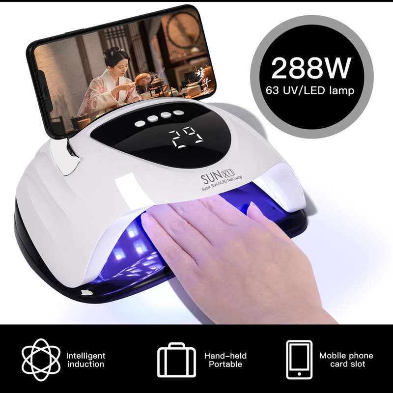 Sun X11 Professional Gel Polish LED Nail Dryer Lamp 288W ( 63 LED Beads )