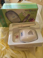 Nail dryer with nail drill
