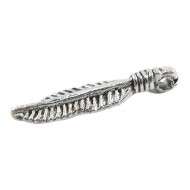 NICKEL FEATHER CHARM