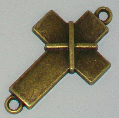 BRONZE CROSS-25X9MM- 3 PCS PER PACKET