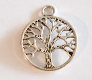 ANTIQUE-SILVER-TREE OF LIFE-19X19MM-