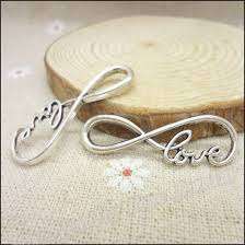 ANTIQUE-SILVER-INFINITY LOVE-41X8MM