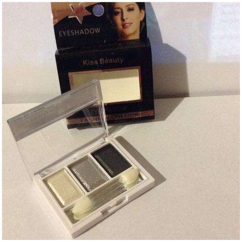 KISS BEAUTY- EYE SHADOW-3PC-WHITE GREY