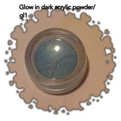 GLOW IN THE DARK ACRYLIC POWDER -BLUE