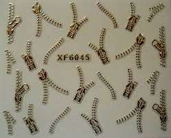 ZIPPER NAIL STICKERS