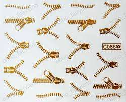 ZIPPER NAIL STICKERS