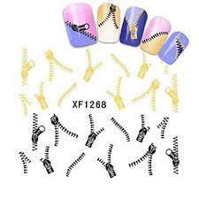 ZIPPER NAIL STICKERS