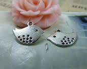 ANTIQUE-SILVER-BIRDS-13X15MM