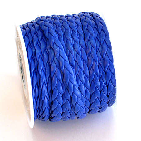 5 MM- PLAITED FLAT LEATHER-SOLD per meter