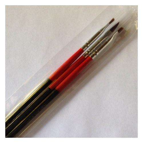 3 PC NAIL ART MANICURE BRUSH SET