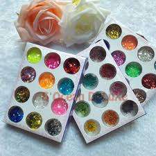 NAIL BIG PENTAGONAL GLITTER 12 PC