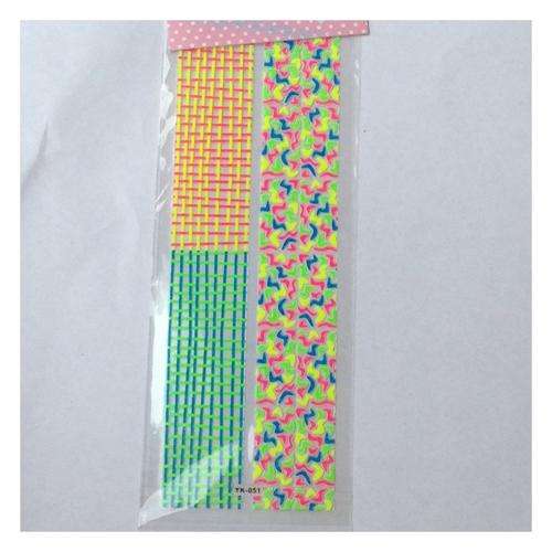 3D-NAIL ART STICKER STRIPS -2 ROWS -180 X 30 MM