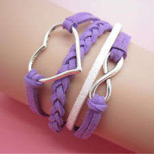 INFINITY BRACELET - WITH-HAERT-PURPLE