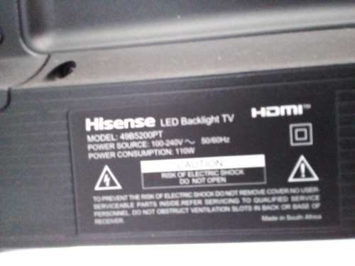 Damaged 49` Led tv for Sale