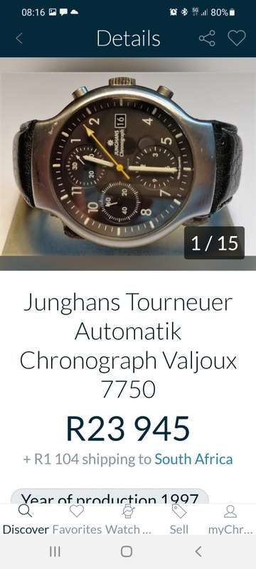 Junghans Tourneur Chronograph Automatic Watch