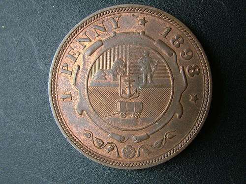 *** UNCIRCULATED *** 1898 ZAR 1 PENNY *** START @ R1
