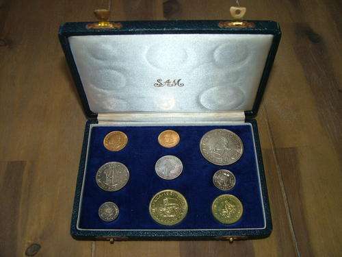 *** 1961 SOUTH AFRICA LONG PROOF SET WITH GOLD *** START @ CRAZY R1