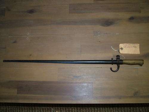 *** Rare French Epee Bayonet with Scabbard *** START @ CRAZY R1