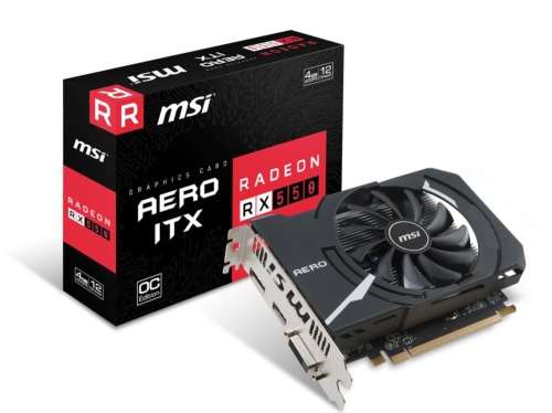 MSI Radeon RX 550 AERO ITX 4GB OC Edition