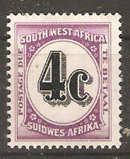 SWA 1961 - SACC 58 - 4c Postage Due  - MNH - as per scan