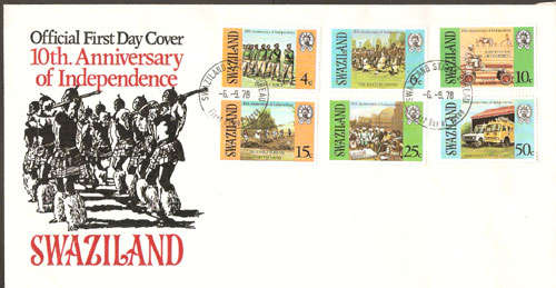 Swaziland 1978  - FDC  Independence - offered in Fine used cond. - see scan below