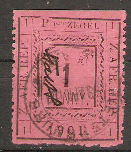 Petersburg 1901 Controller Initials in Black postalish used !!!